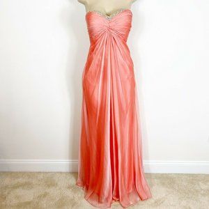 LeFemme Fashion Prom Dress Coral Peach Size 2